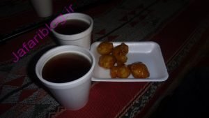 چای و شیرینی در تور سافاری